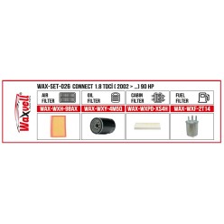 CONNECT 1.8 TDCİ FİLTRE BAKIM SETİ ( 2002 > …) 90 HP
