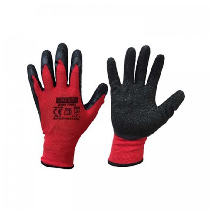 Ebax Kırmızı Siyah Pütürlü Latex Eldiven 1 Adet No: 9