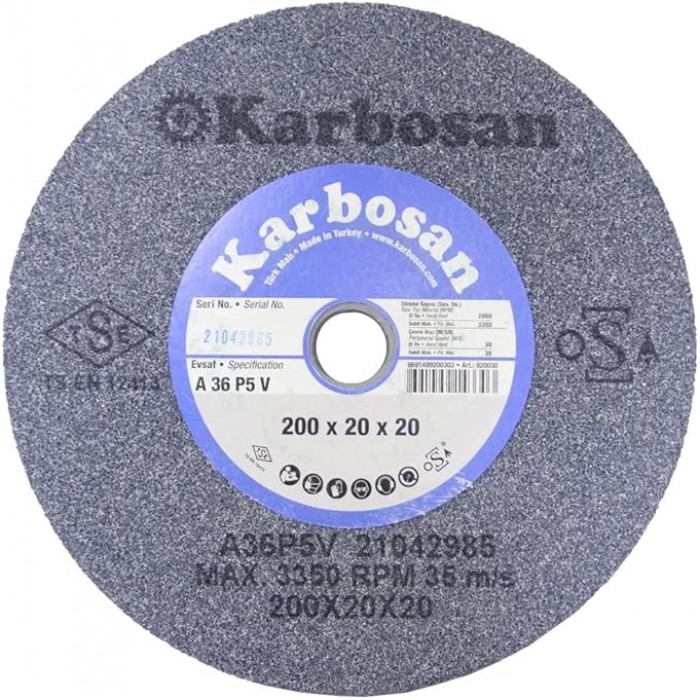 KARBOSAN 200x20x20 36 Kum Nk Taşlama Taşı