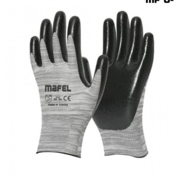 MAFEL MF-040 GRİ+SİYAH  ELDİVEN XL (12 ADET)