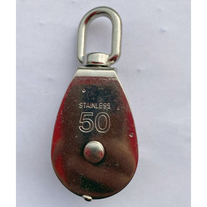 PASLANMAZ KROM ÇİFTLİ MAKARA 50mm